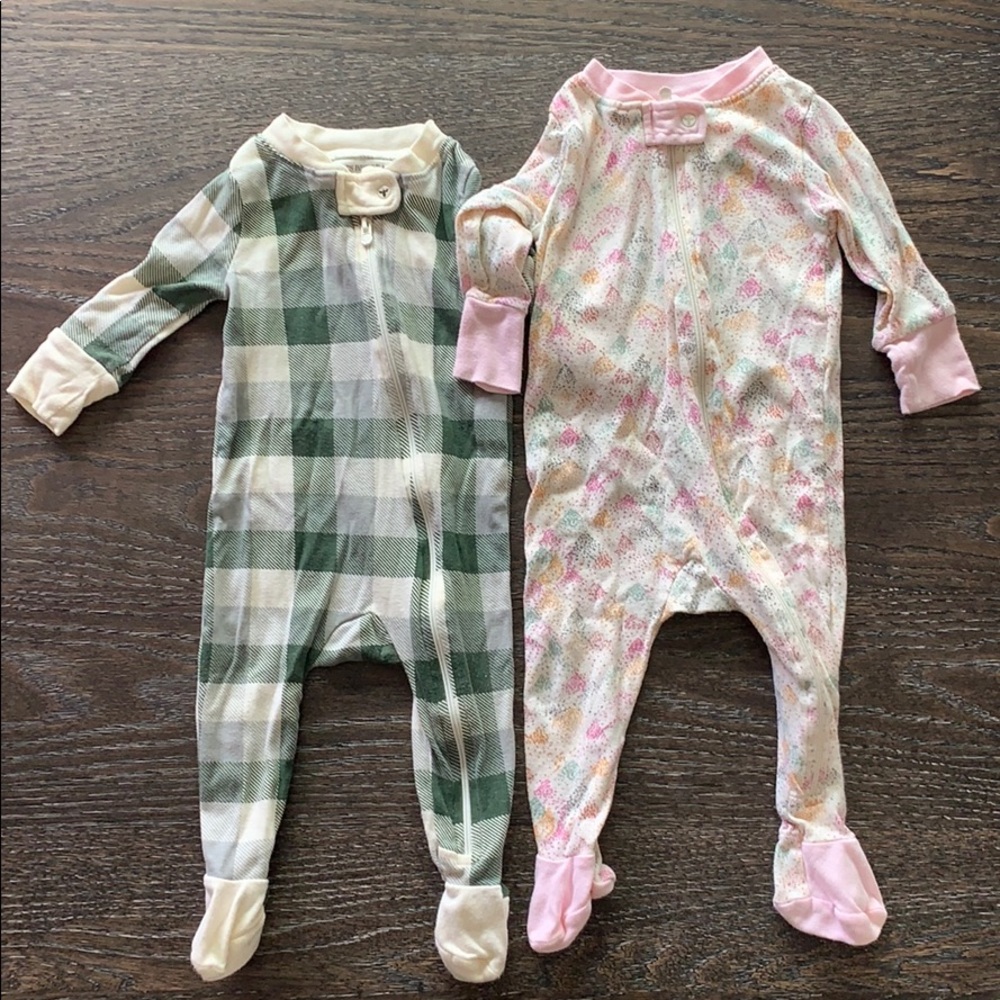 Burt Bees Zipper Sleeper 2 Pack